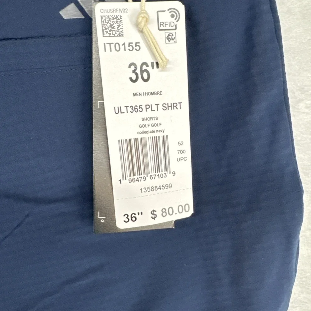 Adidas Ultimate 360 Collegiate Navy Blue‎ Golf Shorts IT0155 Size 36 NWT